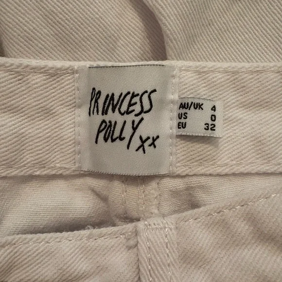 Women's White Jeans - Picture 4 of 4